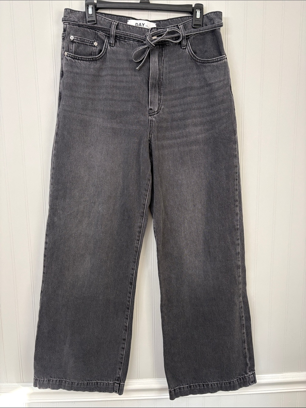 DAY Birger et Mikkelsen Elijah Straight Leg Loose Black Denim Jeans Size 38 / 8